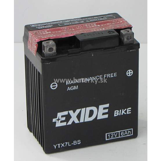 Motobatéria Exide Bike Agm Ytx7l Bs 12v 6ah Baterkysk Obchod Plný Energie 1375